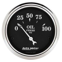 Oljetrycksmätare 52mm 100PSI (Elektrisk) OLD TYME BLACK